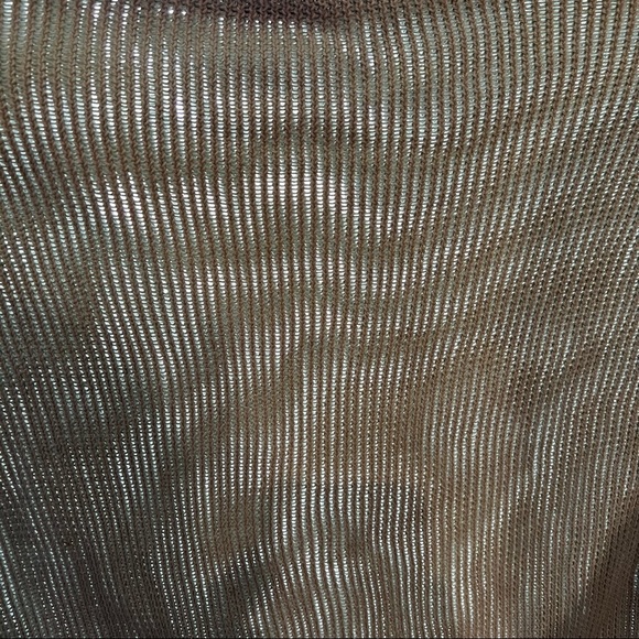 LOFT XL cropped boxy open weave mint sweater. EUC - Picture 3 of 11